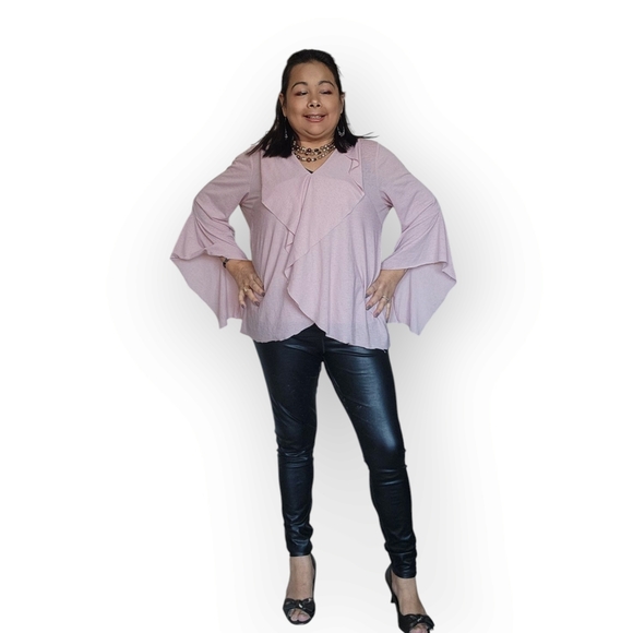 Splash Pink Ruffle Blouse - Picture 11 of 16